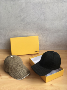Replica Womens Hats Fendi FF Jacquard Baseball Cap Hat A190PP100 AA184320