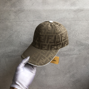 Replica Womens Hats Fendi FF Jacquard Baseball Cap Hat A190PP100 AA184320