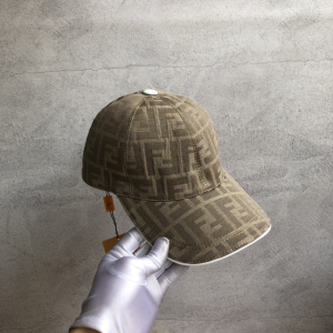Replica Womens Hats Fendi FF Jacquard Baseball Cap Hat A190PP100 AA184320