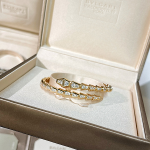 Replica Womens Jewelry Bvlgari VIP Serpenti Viper Diamonds Bracelet A62PP280 AA184233