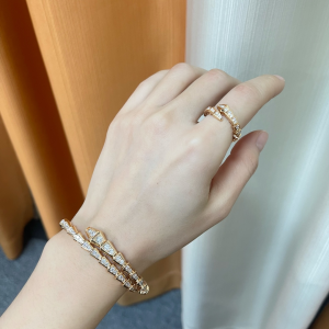 Replica Womens Jewelry Bvlgari VIP Serpenti Viper Diamonds Bracelet A62PP280 AA184233