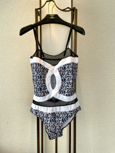 Chanel CC Log Tweed Swimsuit Bikini 