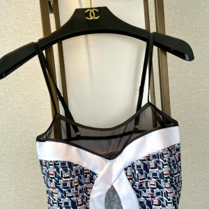 Replica Free Gift Chanel CC Log Tweed Swimsuit Bikini SML A123PP105 AA184556