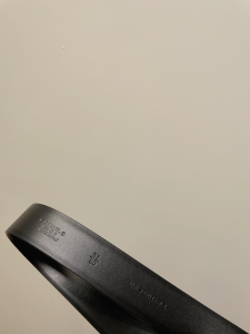 Replica Womens Belts Chanel CC Logo Black Leather Belt 30MM A175PP240 AA184628