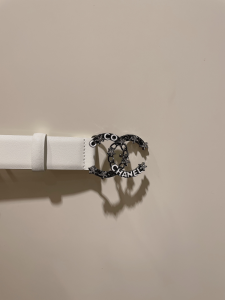 Replica Womens Belts Chanel CC Logo White Leather Belt 30MM A175PP240 AA184629