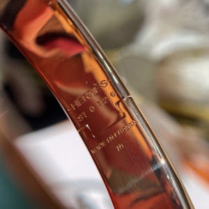 Replica Womens Jewelry Hermes Clic H Narrow Bracelet Light Blue A173PP280 AA184624