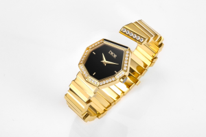Dior VIP Gold Diamonds and Black Mother of Pearl GEM Quartz Movement Watch Dior VIP Gold Diamonds and Black Mother of Pearl GEM Quartz Movement Watch