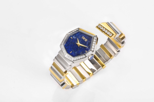 Dior VIP Gold Diamonds and Blue Mother of Pearl GEM Quartz Movement Watch Dior VIP Gold Diamonds and Blue Mother of Pearl GEM Quartz Movement Watch