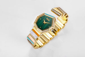 Dior VIP Gold Diamonds and Green Mother of Pearl GEM Quartz Movement Watch Dior VIP Gold Diamonds and Green Mother of Pearl GEM Quartz Movement Watch