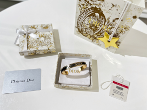 Replica Womens Jewelry Dior VIP Monogram Open Cut Bracelet A62PP190 AA185030