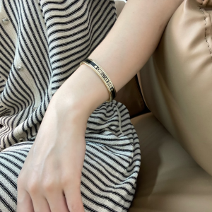 Replica Womens Jewelry Dior VIP Monogram Open Cut Bracelet A62PP190 AA185030