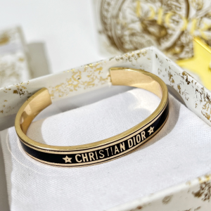 Replica Womens Jewelry Dior VIP Monogram Open Cut Bracelet A62PP190 AA185030