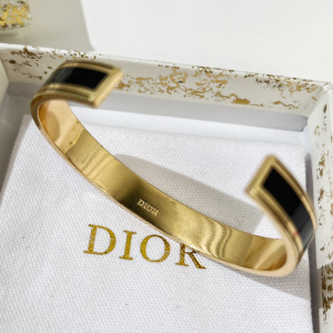 Replica Womens Jewelry Dior VIP Monogram Open Cut Bracelet A62PP190 AA185030
