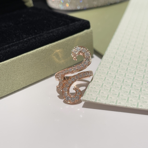 Replica Womens Jewelry Van Cleef Arpels Crystal Ring Gold A173PP180 AA185204