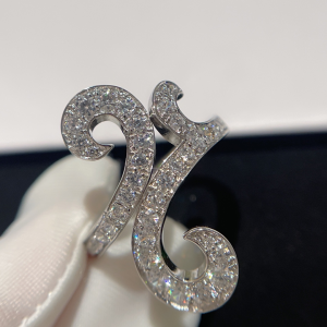 Van Cleef Arpels Crystal Ring Silver 