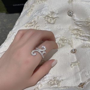 Replica Womens Jewelry Van Cleef Arpels Crystal Ring Silver A173PP180 AA185203