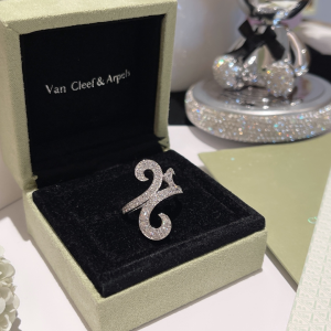 Replica Womens Jewelry Van Cleef Arpels Crystal Ring Silver A173PP180 AA185203