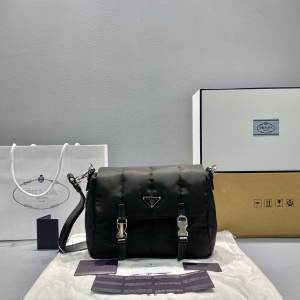 Prada Black Re Nylon Messenger Bag