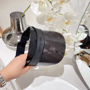 Replica Womens Hats Dior DiorClub V1U Visor Hat Cap Black A190PP180 AA185383