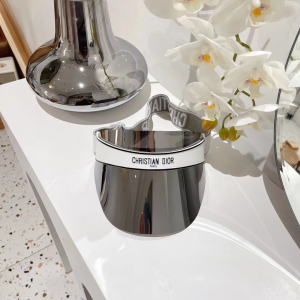 Dior DiorClub V1U Visor Hat Cap Silver 