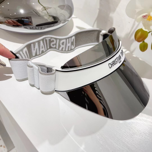 Replica Womens Hats Dior DiorClub V1U Visor Hat Cap Silver A190PP180 AA185385