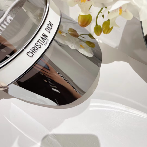 Replica Womens Hats Dior DiorClub V1U Visor Hat Cap Silver A190PP180 AA185385