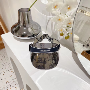 Dior DiorClub V1U Visor Hat Cap Silver 