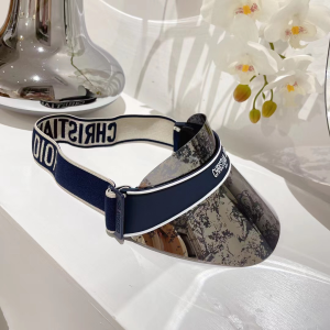 Replica Womens Hats Dior DiorClub V1U Visor Hat Cap Silver A190PP180 AA185388