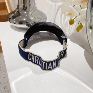 Replica Womens Hats Dior DiorClub V1U Visor Hat Cap Silver A190PP180 AA185388