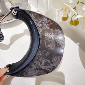 Replica Womens Hats Dior DiorClub V1U Visor Hat Cap Silver A190PP180 AA185388