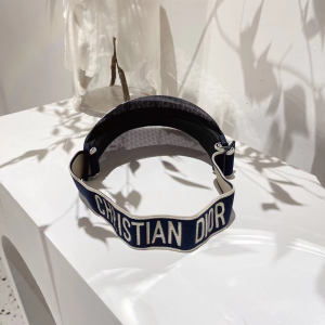 Replica Womens Hats Dior Oblique DiorClub V1U Visor Hat Cap Black A190PP180 AA185386