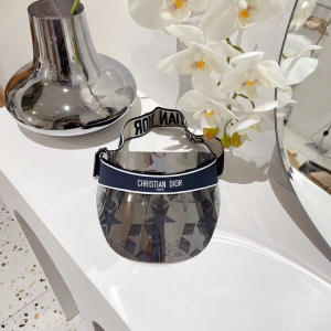 Dior Star DiorClub V1U Visor Hat Cap Black 