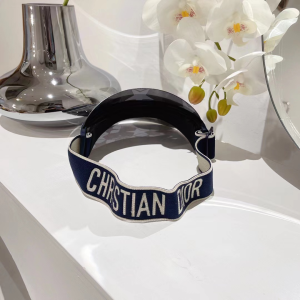 Replica Womens Hats Dior Star DiorClub V1U Visor Hat Cap Black A190PP180 AA185387