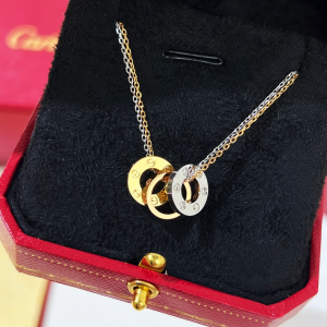 Cartier VIP 6 Diamonds Love Pendant Necklace 