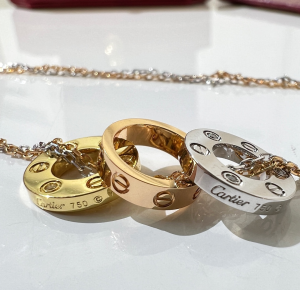 Replica Womens Jewelry Cartier VIP 6 Diamonds Love Pendant Necklace A62PP290 AA185279