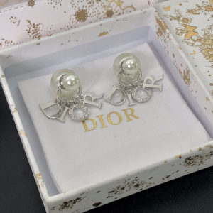 Replica Womens Jewelry Dior Tribales Monogram Earrings Silver A39PP130 AA185261