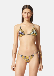 Replica Free Gift Versace Black Cotton Swimsuit Bikini SML A123PP100 AA185501