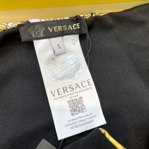 Replica Free Gift Versace Black Cotton Swimsuit Bikini SML A123PP100 AA185501