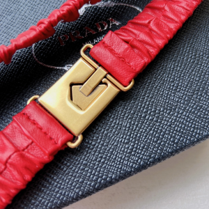 Replica Womens Belts Prada Red Elasticized Nappa Leather Belt 25MM A175PP240 AA185629