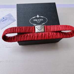 Replica Womens Belts Prada Red Elasticized Nappa Leather Belt 25MM A175PP240 AA185632