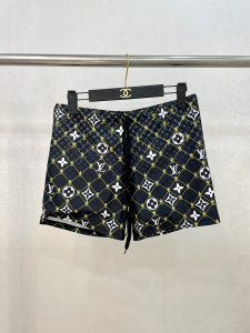 Louis Vuitton Mens Black Monogram Shorts 