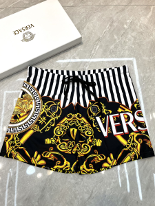 Replica Free Gift Versace Mens Medusa Black Shorts M To XXL A123PP85 AA185755