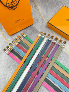 Hermes Kelly Buckle Leather Belt 20MM 