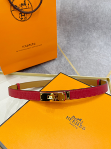Replica Womens Belts Hermes Kelly Buckle Leather Belt 20MM A175PP240 AA185819