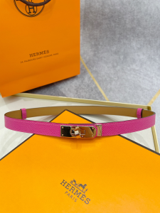 Replica Womens Belts Hermes Kelly Buckle Leather Belt 20MM A175PP240 AA185819