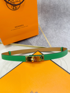 Replica Womens Belts Hermes Kelly Buckle Leather Belt 20MM A175PP240 AA185819