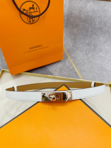 Replica Womens Belts Hermes Kelly Buckle Leather Belt 20MM A175PP240 AA185819
