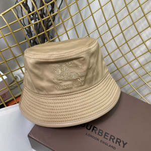 Replica Womens Hat Burberry Beige Canvas Check Bucket Hat A144PP180 AA185759