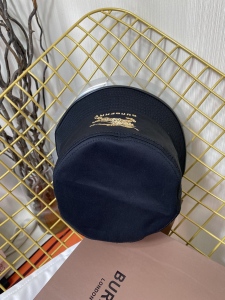 Replica Womens Hat Burberry Black Canvas Check Bucket Hat A144PP180 AA185758