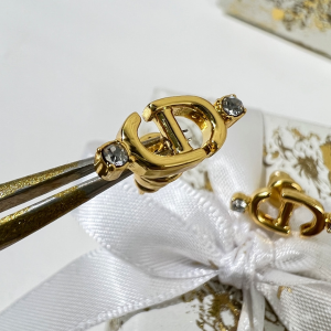 Replica Womens Jewelry Dior VIP CD Navy Diamond Earrings A62PP180 AA185839